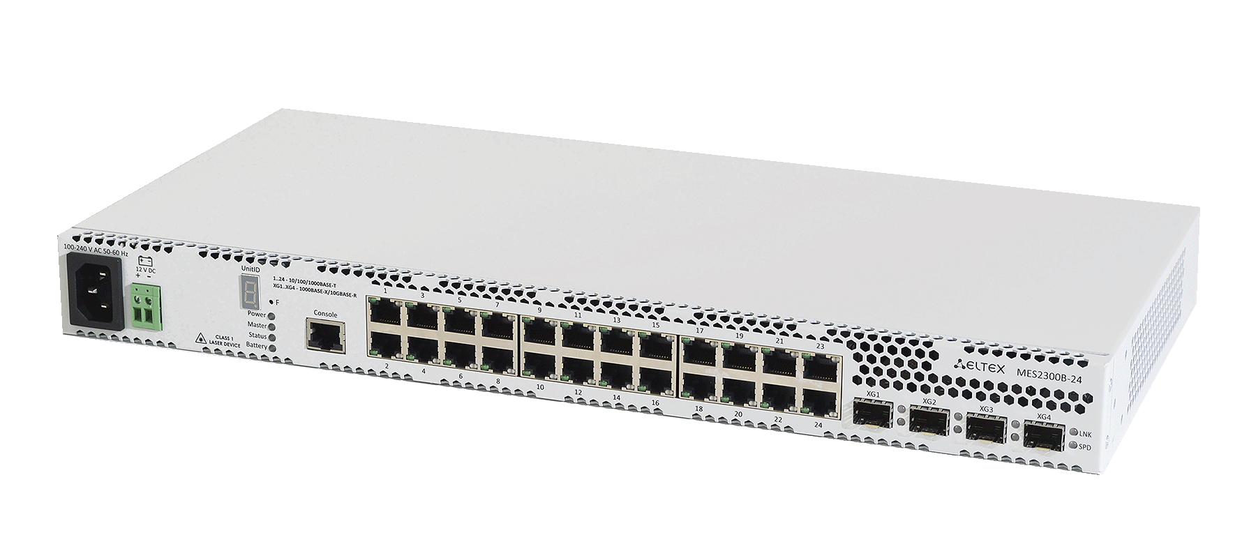Ethernet-коммутатор MES2348B, 48x1G RJ45 + 4x10G SFP+, L3, 220V AC/12V DC
